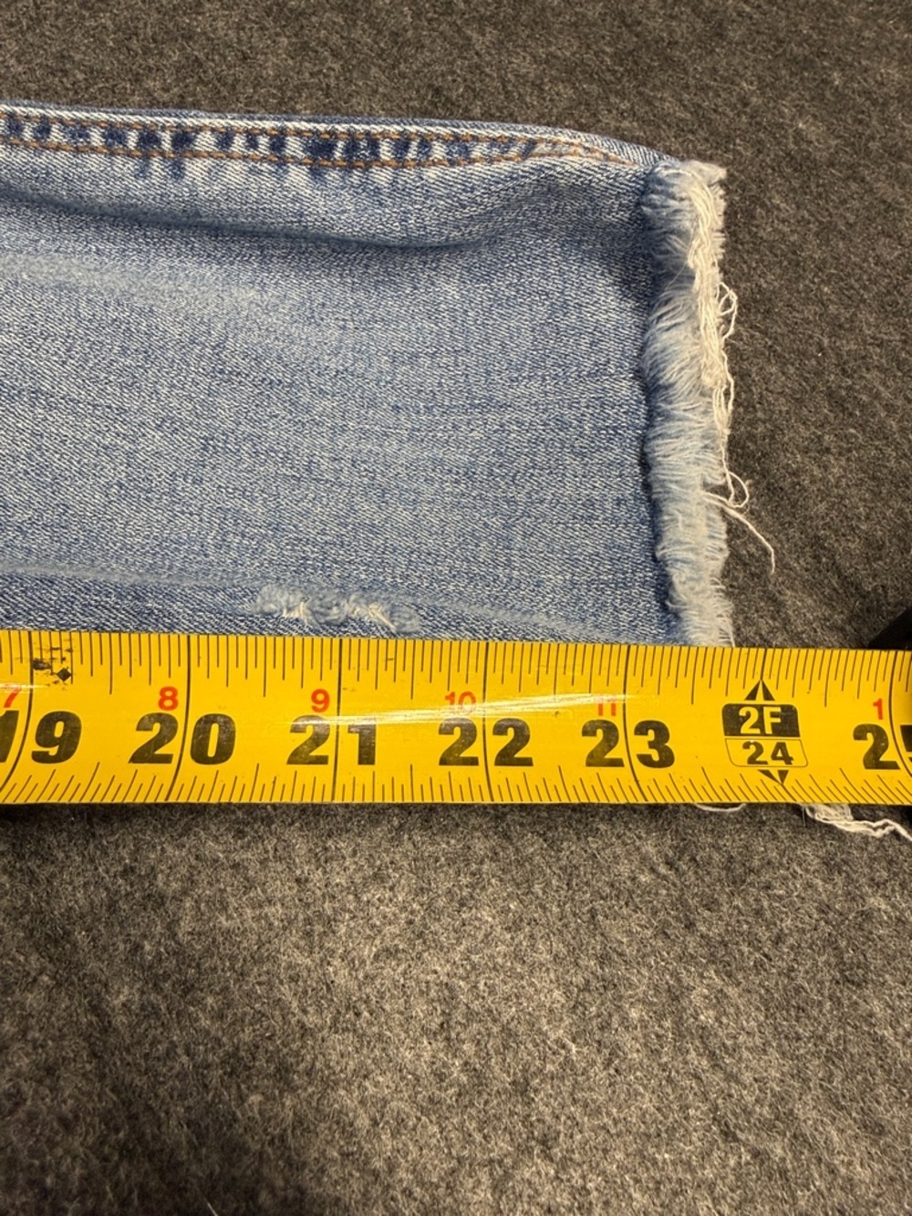 Kut from the Kloth Light Wash Distressed Ankle Jeans - Picture 4 of 6